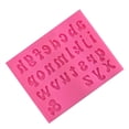 thumbnail image 2 of Bearachild Moldes de Fondant A-Z letras en inglés molde en relieve hecho a mano artesanía caramelo fundición morir celebración postre pudín Cocina y Comedor Minúsculas/Rosa Bearachild HA062186-03B, 2 of 6