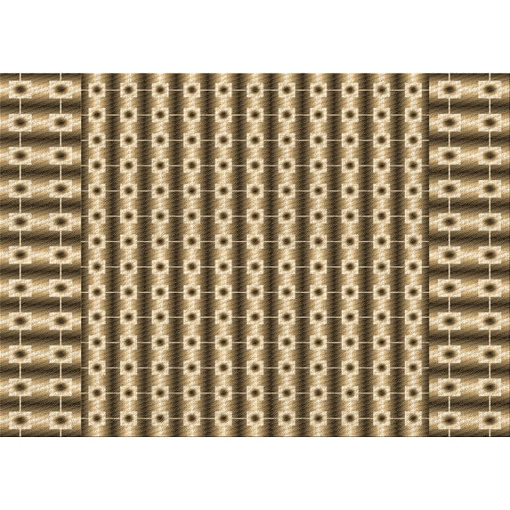 Ahgly Company Indoor Rectangle Patterned Red Dirt Brown Area Rugs, 2' x 4'