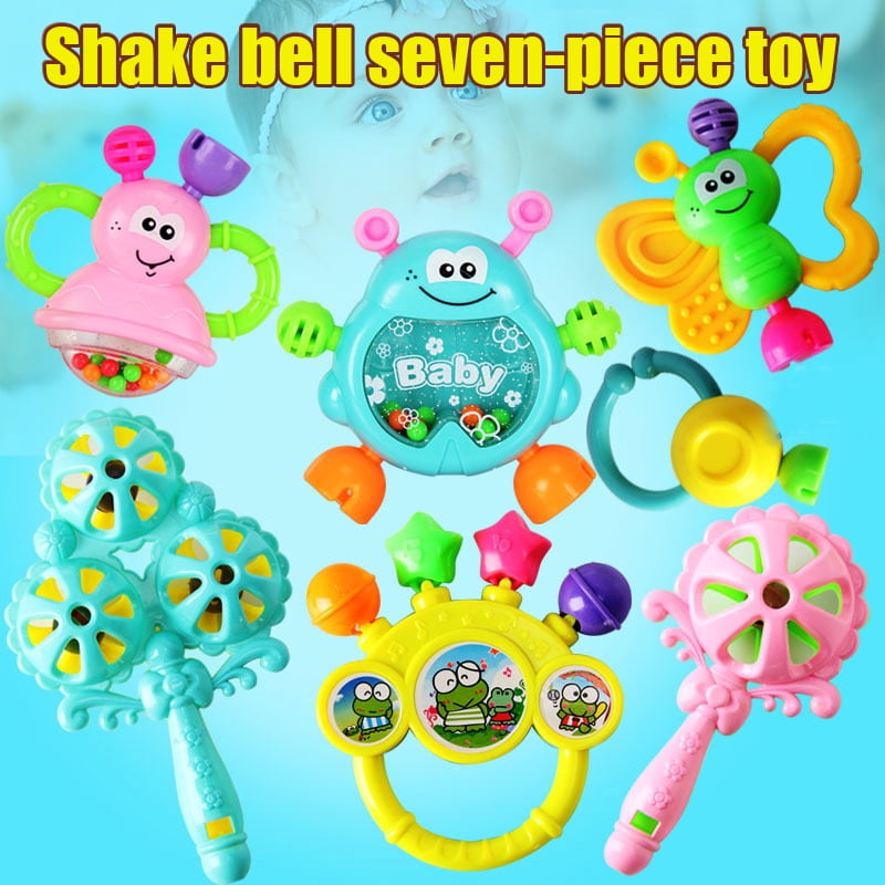 Cartoon Infant Baby Bell Rattles Newborns Toy Hand Toy For Children Music Toy CA 