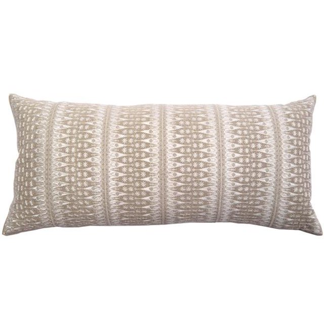 Indis Heritage C1118 Ivory Backgamon Embroidery Pillow Cover