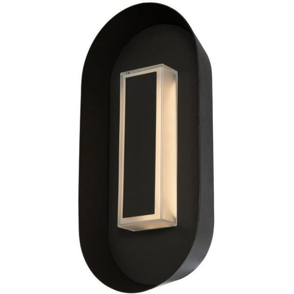 Kalco Lighting Prescott 13" Small Outdoor LED ADA Wall Sconce in Matte Black