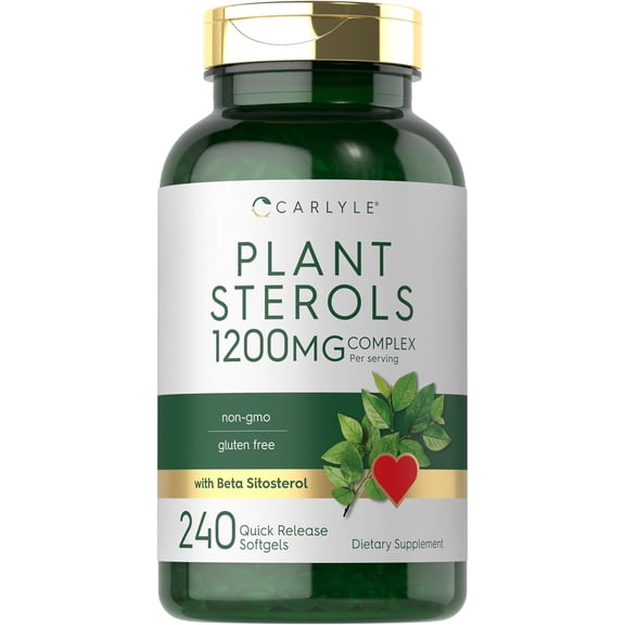 Plant Sterols 1200 mg | 240 Softgel Capsules | with Beta Sitosterol | by Carlyle