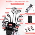 thumbnail image 2 of Gymax 12PCS Women's Complete Golf Club Set Right Hand w/ Golf Stand Bag & Rain Hood, 2 of 10