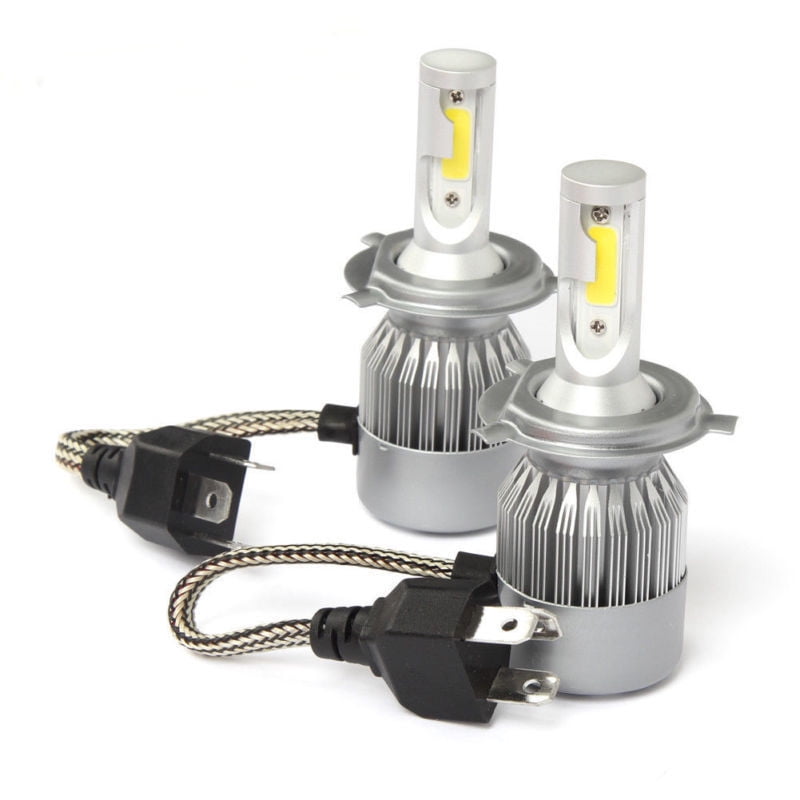 Pair COB H4 C6 10800LM 120W LED Car Headlight Kit Hi/Lo Turbo Light Bulbs 6000K~ 