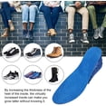 thumbnail image 3 of Height Increase Insole 4 Layer Orthotic Heel Shoe Lift with Air Cushion Elevator Shoe Insole Inserts for Men Women Adjustable Shoe Pads Foot Cushion Blue, 3 of 8