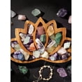 thumbnail image 3 of POINTERTECK Lotus Crystal Tray Reusable Lotus Crystal Display Decorative Wooden Crystal Tray Crystal Tray Display Elegant Crystal Stone Storage Box for Gemstone Crystal Jewelry Display 27, 3 of 9