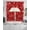 Red, variant on Valentine's Cardinal Swag Curtains for Living Room/Bedroom Windows, Red Love Heart Birds Branch Kitchen Curtains and Valances Set 36 Inch Length, Light Filtering Swags Valance Curtain Panels