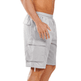 thumbnail image 4 of NORTHYARD Men's Cargo Shorts Hiking Outdoor Casual Cotton Camping Shorts with Multipocket Lightgrey XL, 4 of 9