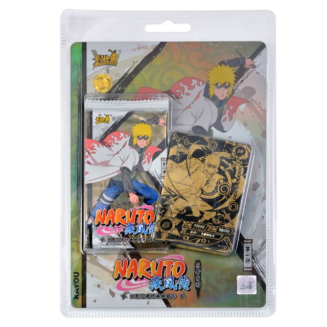 Original y genuino Naruto Box Cards SR MR SP NR AR TR SP BP SE SLR Series Ninja World Collection Card Toy Kayou Naruto Card Hot Gao Jinjia LED