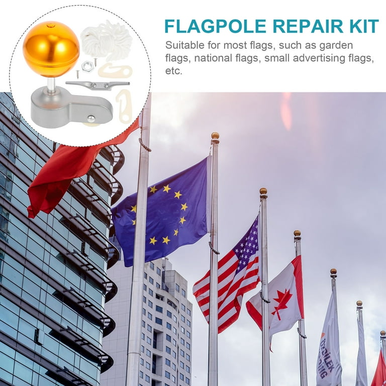 Flag Pole Kit Parts Flagpole Repair Replacement Pulley Fitting