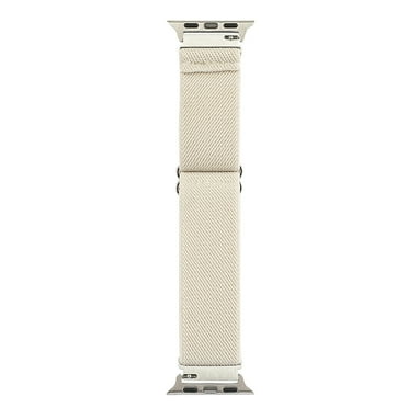 Onn Watch Band Universal Fit for Apple Watch, Samsung Galaxy & Garmin 20mm, Cream Knit, Unisex