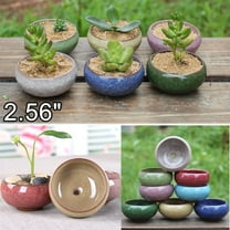 HomelyJoy Succulent Pots & Planters, Ceramic Plant Pots with Drainage Holes, 2.5 Inch Small Planters for Indoor Plants, Cactus, Home Decor, Office Desk