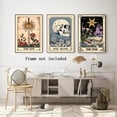 thumbnail image 3 of Set of 3 The Sun Moon Star Wall Art Mystical Tarot Card Print Earthy Boho Celestial Pictures Decor Astrology Posters Spiritual Witchy Room Aesthetic Painting for Bedroom Unframed, 3 of 6