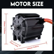 Kunray KR5V 72V 5000W Electric Brushless Motor Kit for Electric Motorcycle Dirt Bike with 100A BLDC Controller Half Twist Throttle #35 Chain