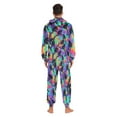thumbnail image 7 of joogoo Gorillas Tie Dye Palm Unisex Adults Onesies Pajamas Jumpsuits L, 7 of 7