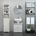 24” Pedestal Sink Bathroom Vanity White