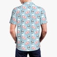 thumbnail image 4 of Balery Cute Panda Flying in the Sky Printed Men’s Short Sleeve Polo Shirt, Midweight Men's Shirt,Golf Polo shirts -3X-Large, 4 of 9