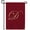 Letter D, variant on America Forever Monogram C Garden Flag, 12.5 x 18 inch Double Sided, Personalized Initial Flag, Burgundy Gold Letter Banner