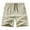 Khaki-05, variant on LONKITO Summer Mens Shorts Elastic Waist Lightweight Shorts with Zipper Pockets for Gym Outdoor Beach, Size L