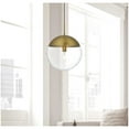 thumbnail image 2 of Living District Eclipse 14 Inch Pendant Clear Shade in Chrome, 2 of 9