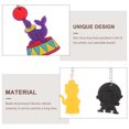thumbnail image 3 of 10pcs Silicone Circus Key Pendant Circus Key Chain Charm Circus Silicone Key Chain Charm Random Style, 3 of 8