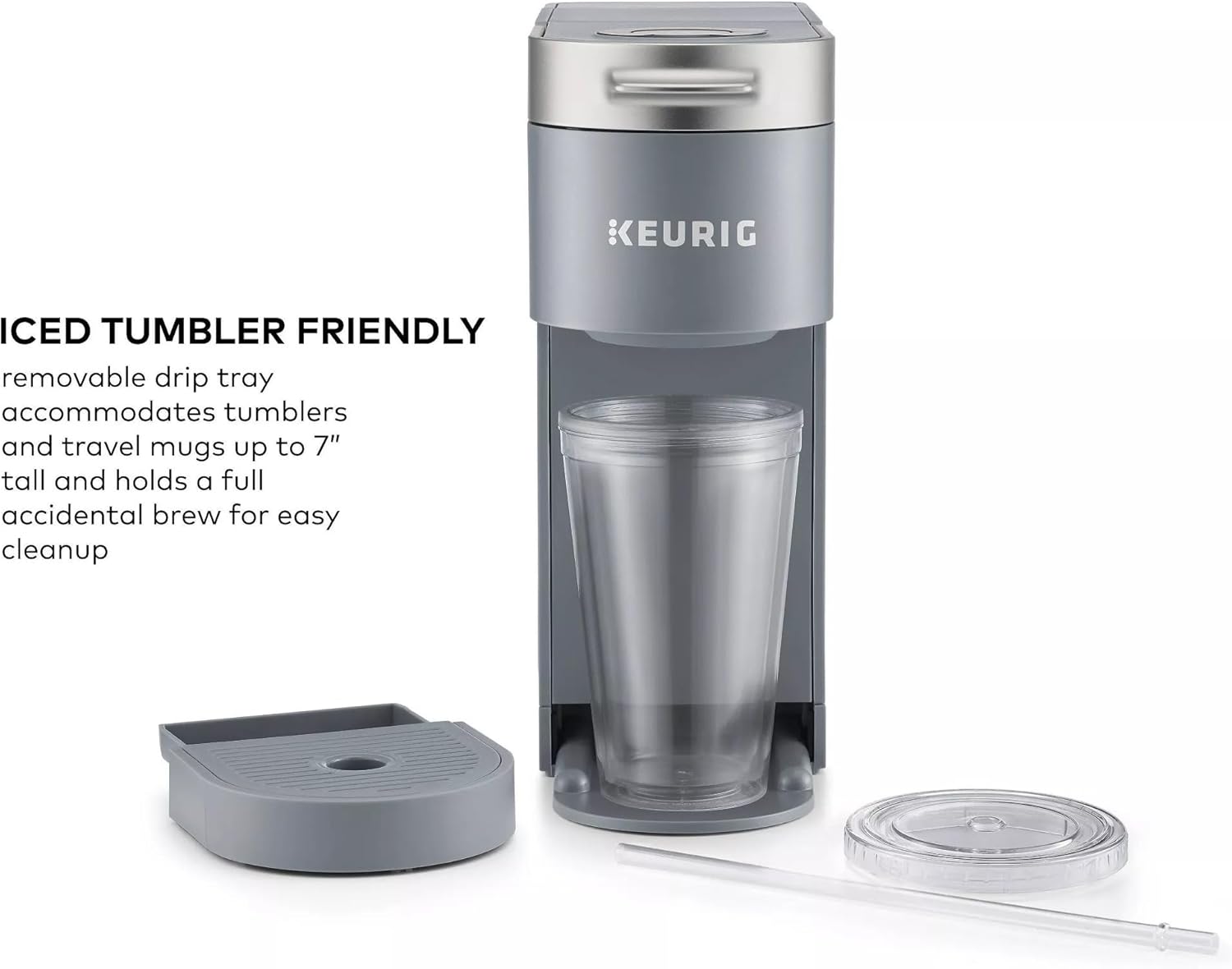 Restored Keurig KIPK900FAGY K-Iced Plus Single Serve Coffee Maker, Artic Gray (Refurbished)