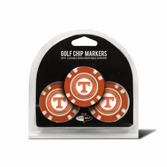 Team Golf NCAA TENNESSEE 3 Pack Golf Chip Ball Markers