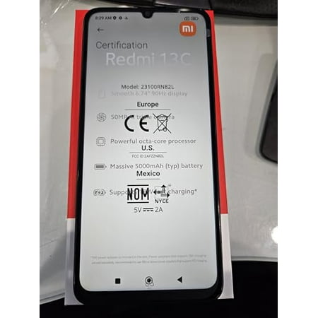 Xiaomi Redmi 13C 4G LTE (128GB + 4GB) Factory Unlocked Global ROM GSM 6.74" 50MP Triple Camera (Tello Mint & Global) (Clover Green Global ROM)