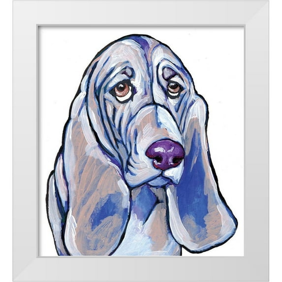 Seay, Anne 15x16 White Modern Wood Framed Museum Art Print Titled - Hound