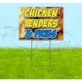 thumbnail image 1 of Chicken Tenders & Fries (18" x 24") Yard Sign, Includes Metal Step Stake, 1 of 6