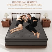 CICIMLU 12 inch Twin Mattress, Memory Foam & Spring Hybrid Medium Comfort Twin Size in a Box,Adult
