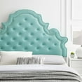 thumbnail image 3 of Modway Diana Tufted Performance Velvet Full/Queen Headboard in Mint, 3 of 11