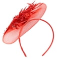 thumbnail image 1 of Fascinator Headband Red Synthetic Material 1Pc 7.9x6.3in, 1 of 8