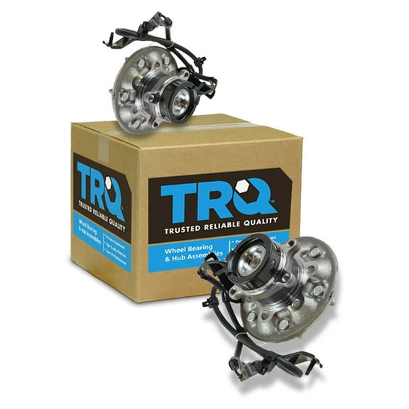 TRQ Front Wheel Hubs & Bearings Pair for 04-08 Chevy Colorado GMC Canyon BHA53526