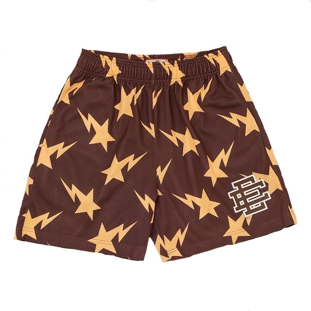 EE-pantalones cortos deportivos para hombre, Shorts informales de malla transpirable, holgados, estilo Hip Hop, moda de baloncesto