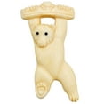 thumbnail image 1 of Waterbuffalo Bone Performing Bear | 58x32x6mm | Cream | 1 Bead, 1 of 8