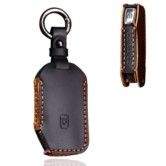Key Fob Cover Case for Kia Stinger Seltos Telluride K5 Keyless Keychain Holder Premium Leather Key Protector Shell