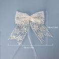 thumbnail image 2 of 2Pcs Lace Bow Curtain Tiebacks Lace Holder Curtain Tie Rope Back Holdbacks Tie Rope for Home Office Hotel Home Decor, 2 of 5