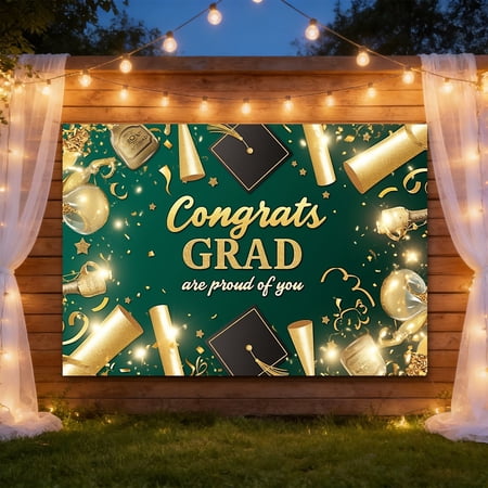Graduation Season Banner | Unique Design Fashionable Trends Graduation Celebration Excitement To Your Graduation Photos5 480X210cm