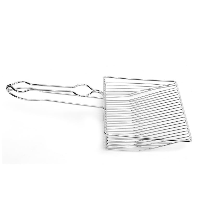 Zerone Cat Litter Scoop Stainless Steel Kitty Litter Metal Scooper For Small Pet Litter Boxes Cleaning Cat Litter Sifter Cat Litter Scoop