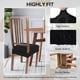 thumbnail image 2 of Juego de 6 Fundas para Asiento de Silla de Comedor SearchI Jacquard Negro, 2 of 8