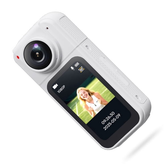 1. 1080P Wearable Action Camera 180° Rotating Lens Video Recorder for Outdoor Sports & Motorcycle Travel