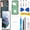 Black, variant on OLED Screen Replacement for Samsung Galaxy S21 5G for Samsung S21 SM-G991U SM-G991U1 LCD Display Digitizer Touch Assembly Support Fingerprint (White Frame+Protector+Adhesive+Tools)