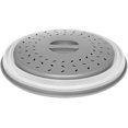 thumbnail image 2 of Colador plegable de la cubierta de la placa de microondas para las verduras de la fruta, libre de bap y no tóxico (gris) Feliz Sencillez, 2 of 5