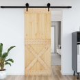 thumbnail image 1 of vidaXL Porte NARVIK 90x210 cm Bois Massif Pin, 1 of 5