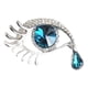 thumbnail image 2 of Broches Larga Eyelash Broche Pin Eye Broche Pin Tear of Angel Rhinestone Broche Pin para Damas Artesanía Ropa Ramo de flores Plata AweSitey AP004741-02, 2 of 7