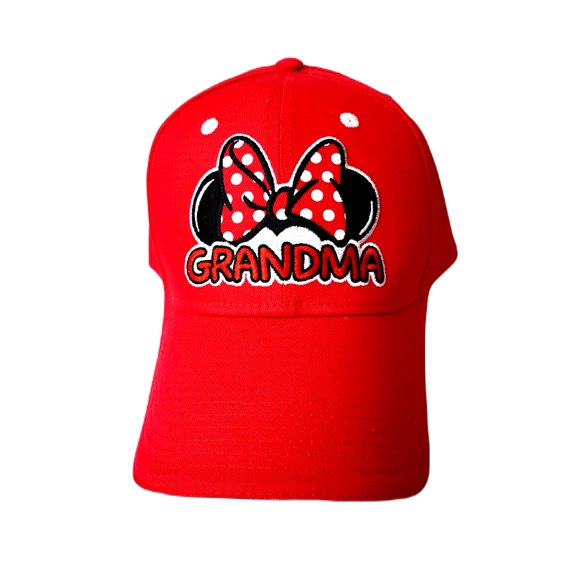 Disney Casquette de Baseball Grand-Maman et Grand-Papa (Grand-Maman, Rouge)