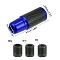 thumbnail image 4 of Unique Bargains 1 Set 6 Speed Pattern Universal Aluminum Modified Shift Knob for Cars with 3 Adapters M8 M10 M12 Blue, 4 of 7
