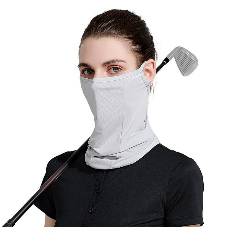 Cooling Neck Gaiter With Ear Loops, Sun Mask Protection, Bandana Face Mask  for Summer Cycling Fishing