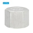 thumbnail image 3 of Uxcell 3/8" Pipe Fitting Cap, 2 Pack 304 Stainless Steel Forged Pipe Cap for DIY, Plumbing, 3 of 5